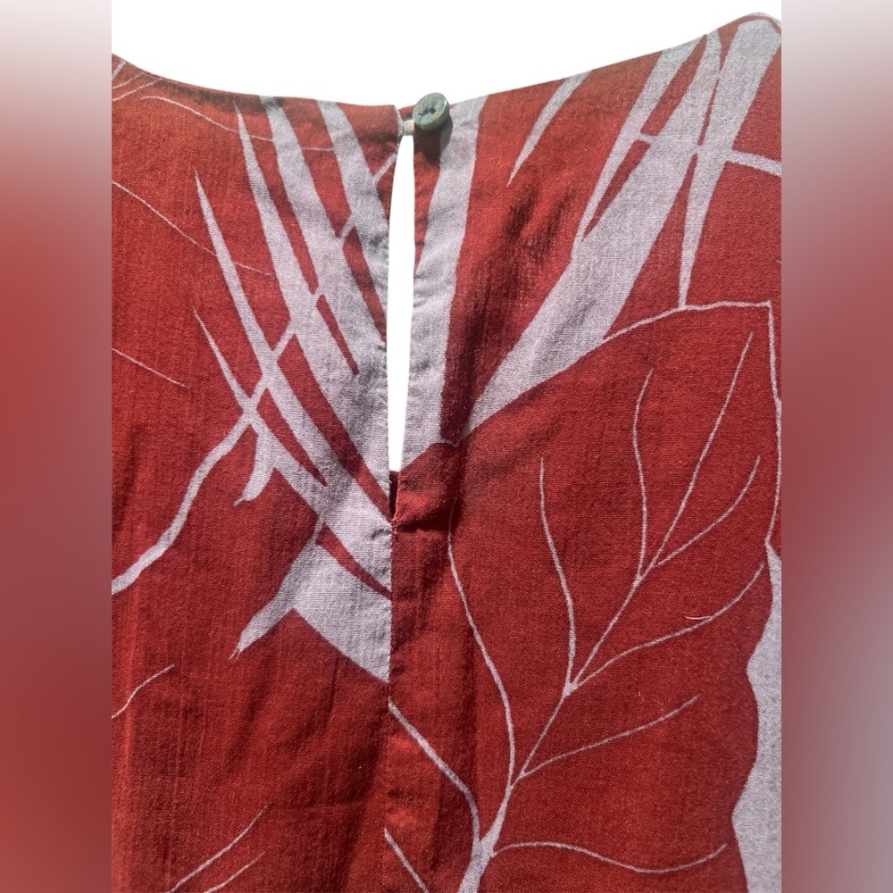 MADEWELL | Flutter-sleeve Caftan Dress in tropical vacation XXS - Picture 8 of 9